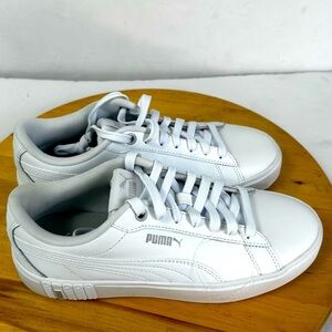 Puma Serve Pro Lite 373035 White Smash Platform Casual Sneakers Shoes 7.5 NWOT